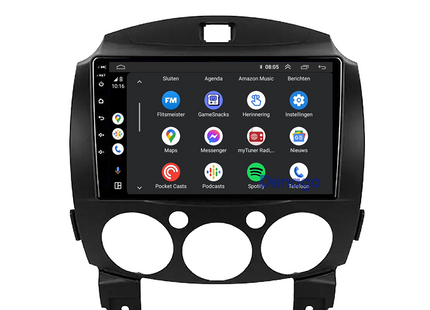 Autoradio Mazda 2 CarPlay | 2008 à 2014 | Denago DNG-A26 | Écran 9 pouces | Android 13 | CarPlay sans fil & Android Auto