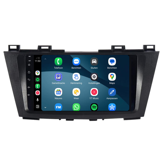 Mazda 5-radio med CarPlay & Android Auto | 2010–2015 | 9 tommer | Android 15 | CTX-7321