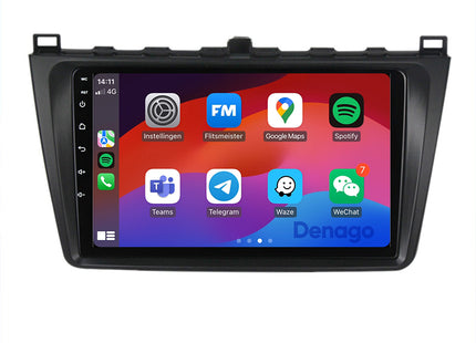 Mazda 6 CarPlay autoradio | 2008 t/m 2012 | Denago DNG-A391 | 9 inch | Android 13 | Draadloos CarPlay & Android Auto