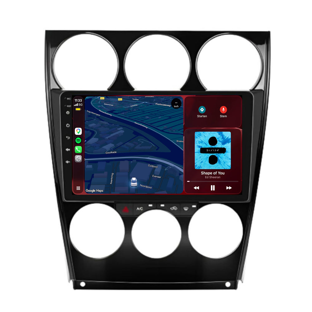 Mazda 6 <tc>CarPlay</tc> & <tc>Android Auto</tc> Radio | 2002 a 2007 | 9 pulgadas | Android 15 | CTX-7130