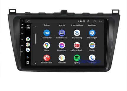 Mazda 6 CarPlay autoradio | 2008 t/m 2012 | Denago DNG-A391 | 9 inch | Android 13 | Draadloos CarPlay & Android Auto