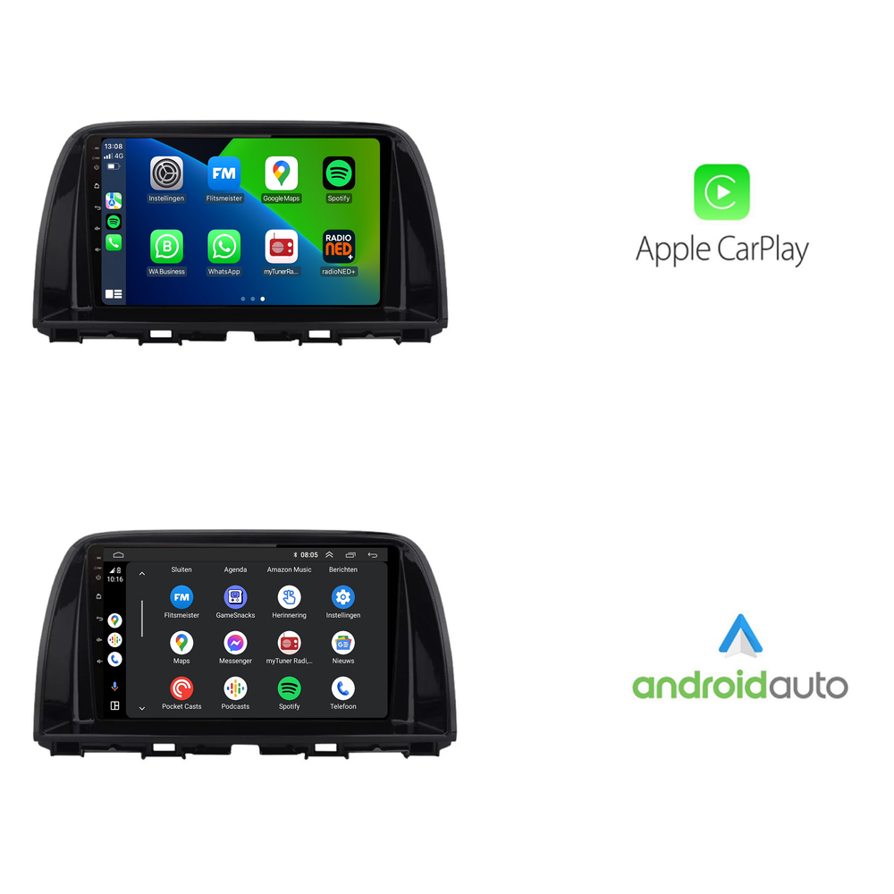 Mazda 6 | Android 13 | Autoradio | 2012 t/m 2015 | CarPlay & Android Auto