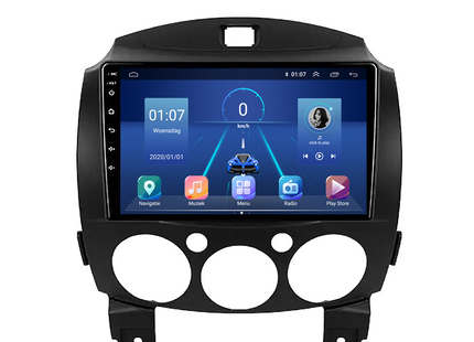 Mazda 2 | Android 13 | Autoradio | 2008 t/m 2014 | CarPlay & Android Auto