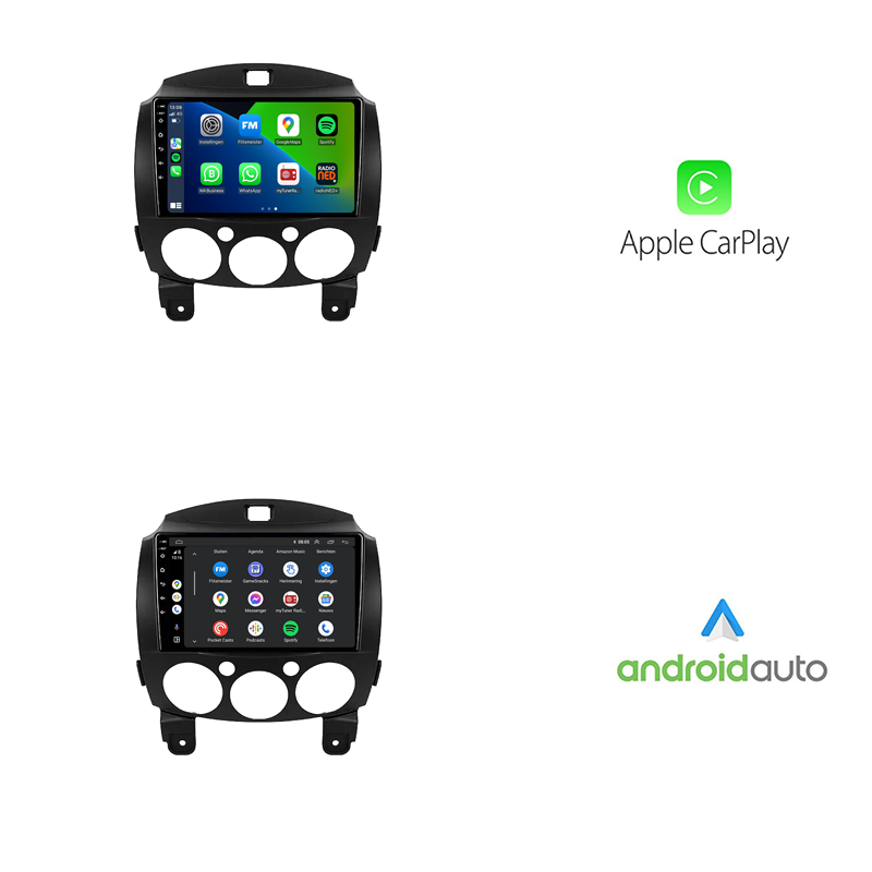 Mazda 2 | Android 13 | Autoradio | 2008 t/m 2014 | CarPlay & Android Auto