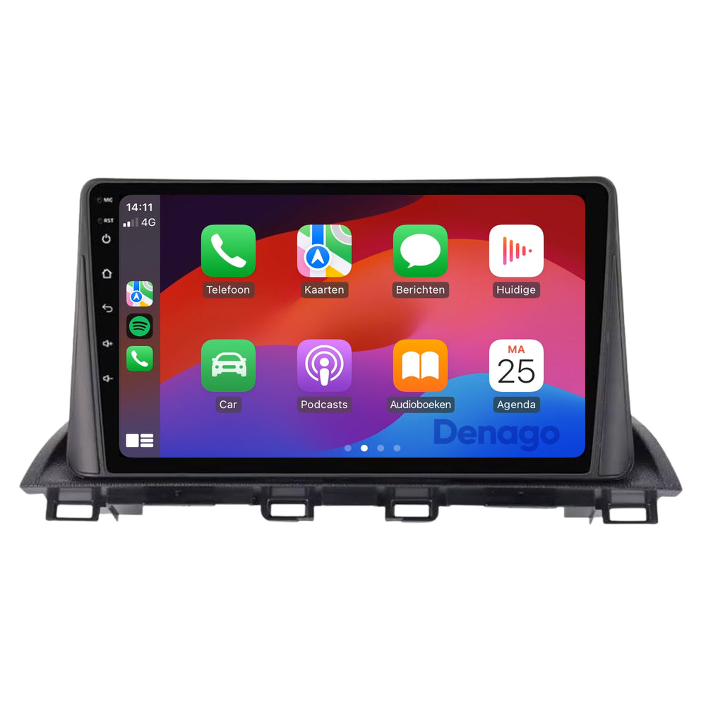Mazda 3 CarPlay autoradio | 2013 t/m 2017 | Denago DNG-A386 | 9 inch | Android 13 | Draadloos CarPlay & Android Auto