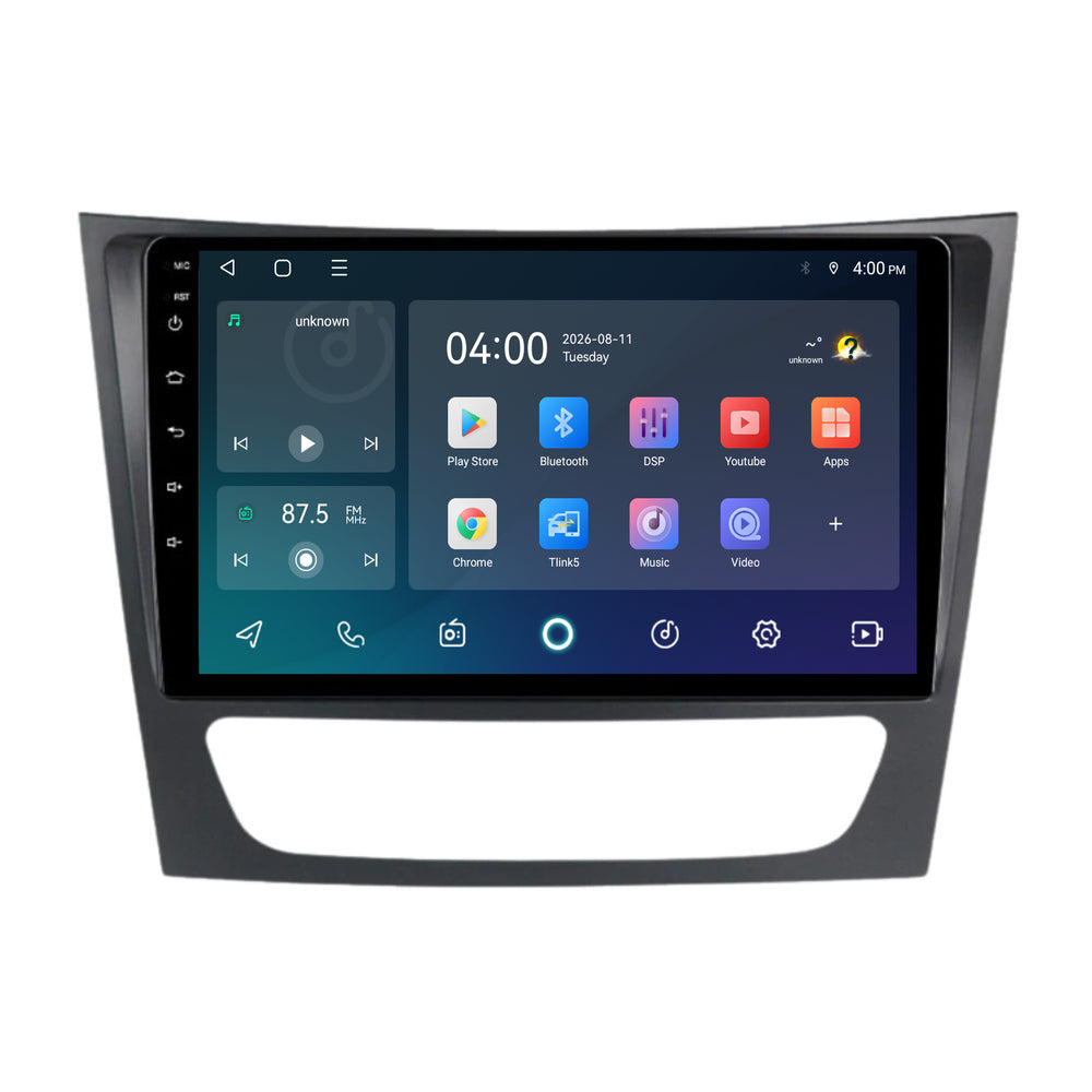 Mercedes E-Klasse W211, CLS W219 & G-Klasse W463 CarPlay & Android Auto radio | 2002 t/m 2010 | 9 inch | Android 15 | CTX-7188