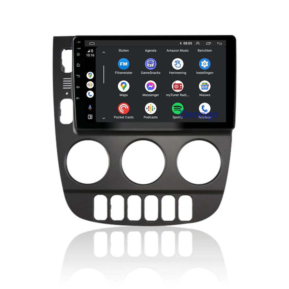 Radio para coche Mercedes ML CarPlay | 1999 a 2004 | Denago DNG-A104 | 9 pulgadas | Androide 13 | CarPlay inalámbrico y Android Auto | Marco color madera