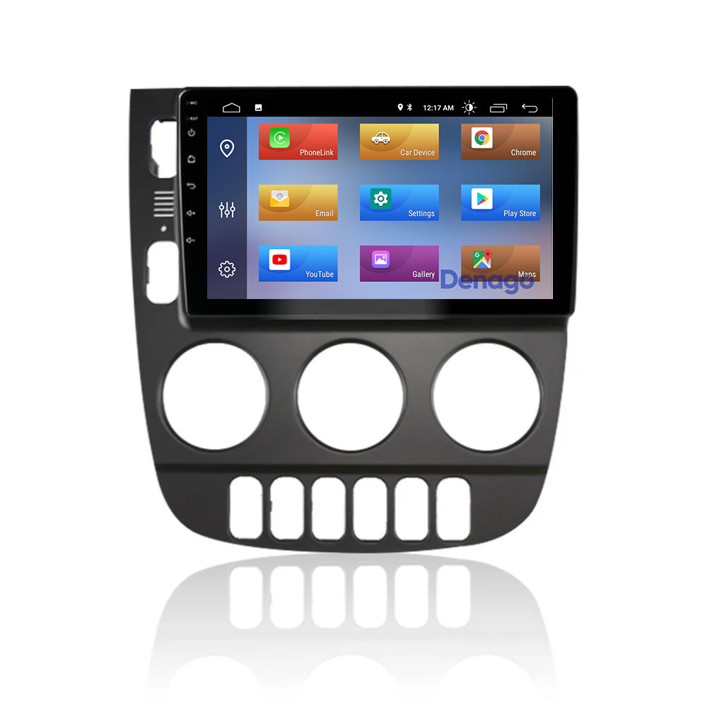 Radio para coche Mercedes ML CarPlay | 1999 a 2004 | Denago DNG-A104 | 9 pulgadas | Androide 13 | CarPlay inalámbrico y Android Auto | Marco color madera