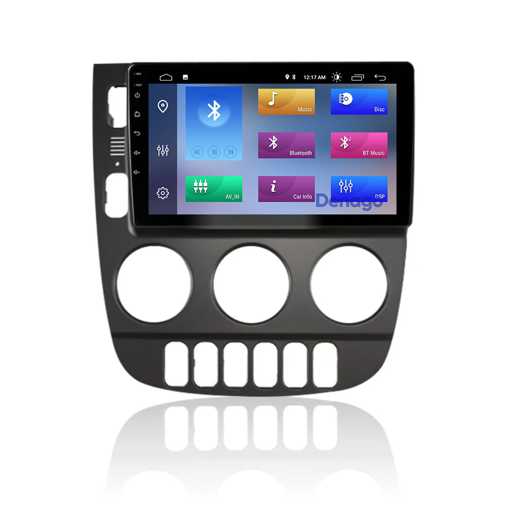 Radio para coche Mercedes ML CarPlay | 1999 a 2004 | Denago DNG-A104 | 9 pulgadas | Androide 13 | CarPlay inalámbrico y Android Auto | Marco color madera
