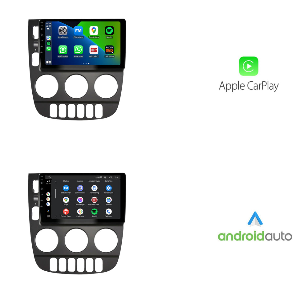 Mercedes ML W163 | Androide 13 | Radio de coche | 1999 a 2004 | Carplay y Android Auto | diseño de madera