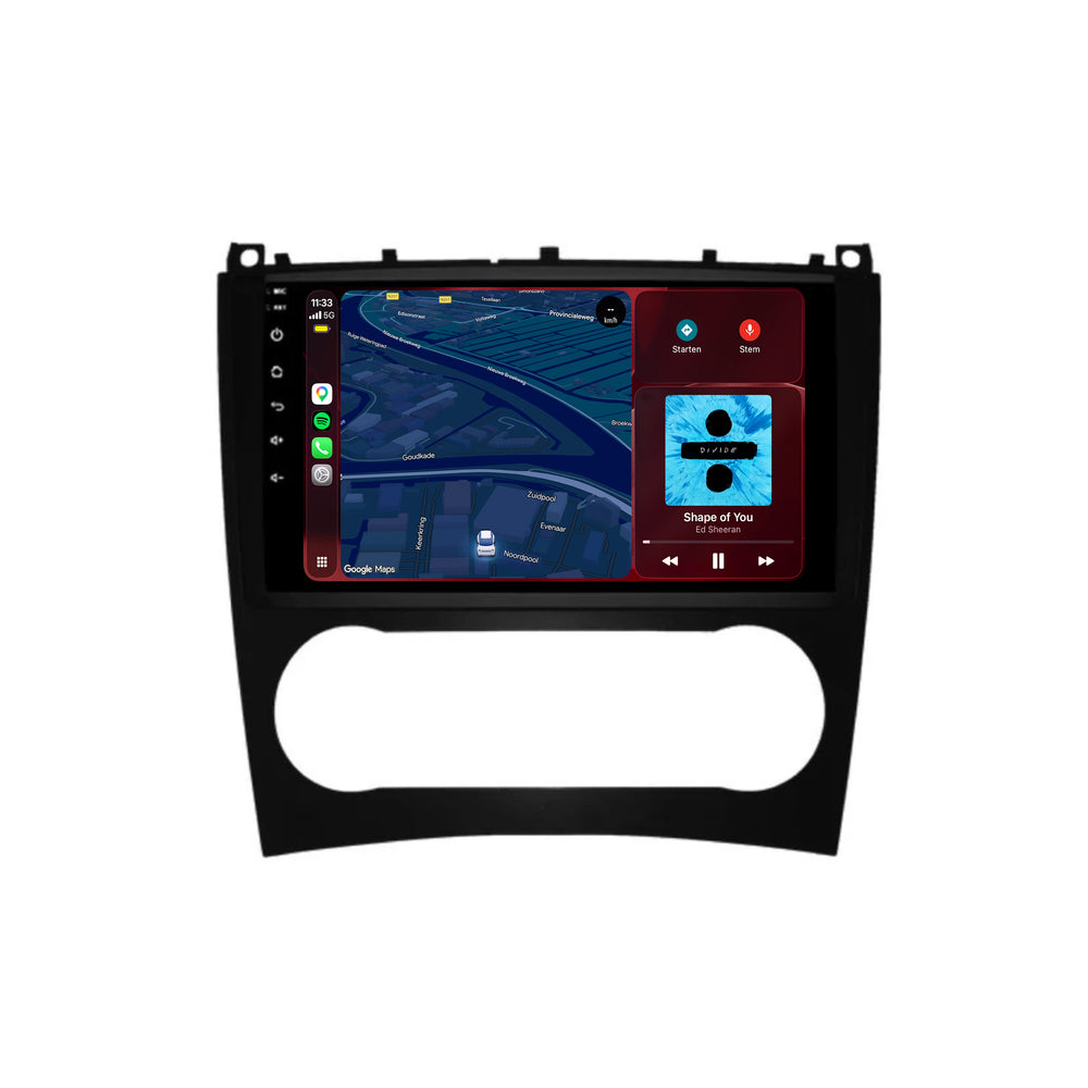 Mercedes CLC CarPlay & Android Auto-radio | 2008–2011 | 9 inch | Android 15 | CTX-7500