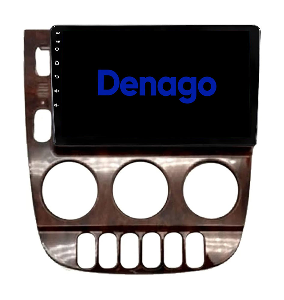 Mercedes ML CarPlay autoradio | 1999 t/m 2004 | Denago DNG-A104 | 9 inch | Android 13 | Draadloos CarPlay & Android Auto | Houtkleurig frame