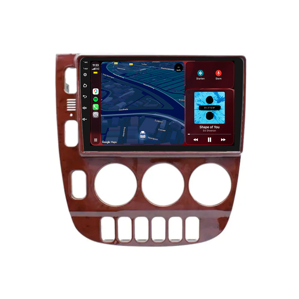 Mercedes ML-radio med CarPlay og Android Auto | 1999–2004 | 9 tommer | Android 15 | CTX-7384