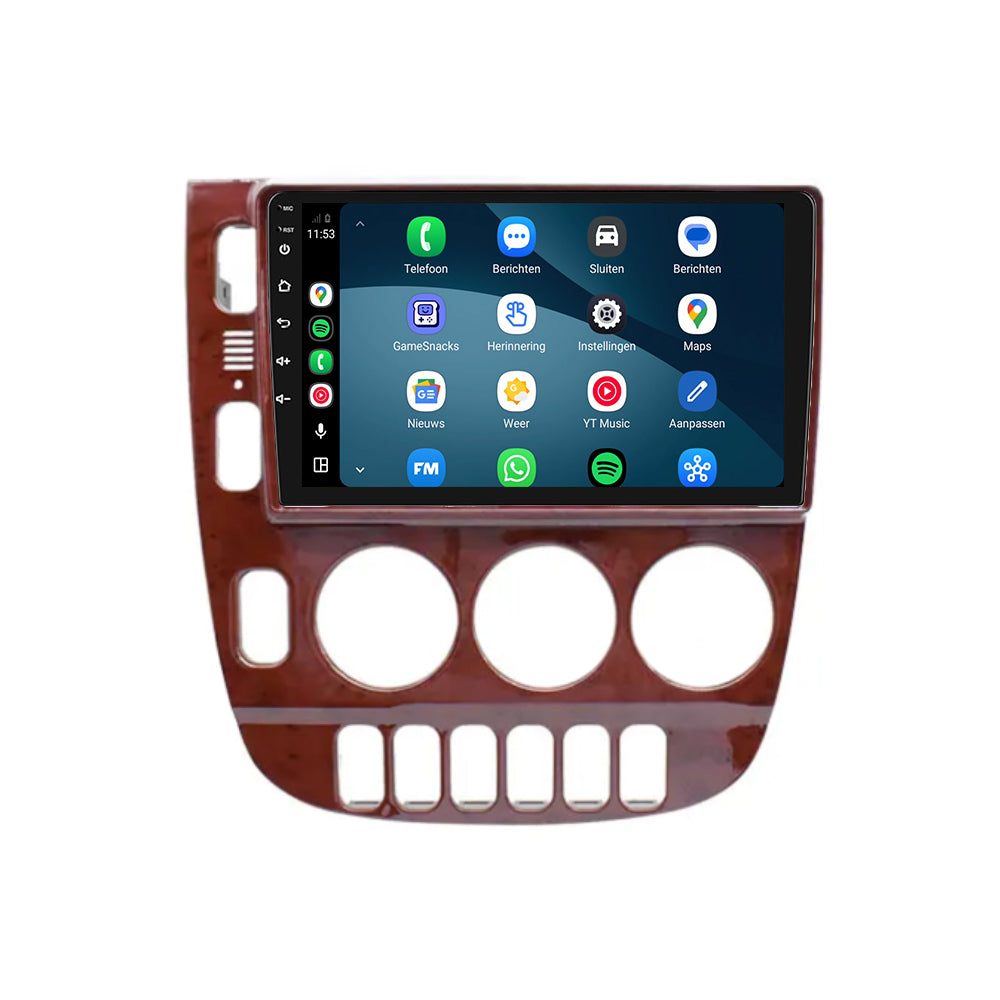 Mercedes ML-radio med CarPlay og Android Auto | 1999–2004 | 9 tommer | Android 15 | CTX-7384