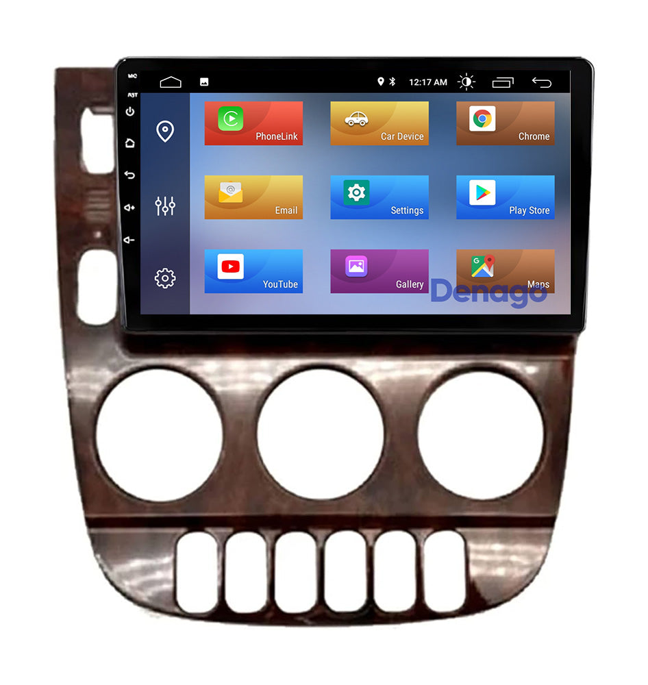 Mercedes ML CarPlay autoradio | 1999 t/m 2004 | Denago DNG-A104 | 9 inch | Android 13 | Draadloos CarPlay & Android Auto | Houtkleurig frame