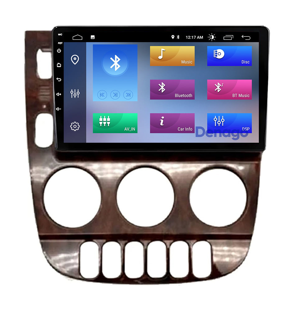 Mercedes ML CarPlay autoradio | 1999 t/m 2004 | Denago DNG-A104 | 9 inch | Android 13 | Draadloos CarPlay & Android Auto | Houtkleurig frame