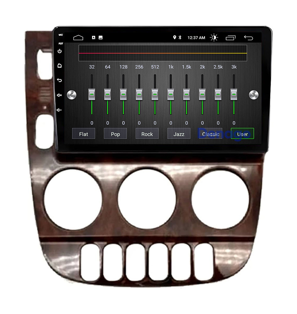 Mercedes ML CarPlay autoradio | 1999 t/m 2004 | Denago DNG-A104 | 9 inch | Android 13 | Draadloos CarPlay & Android Auto | Houtkleurig frame