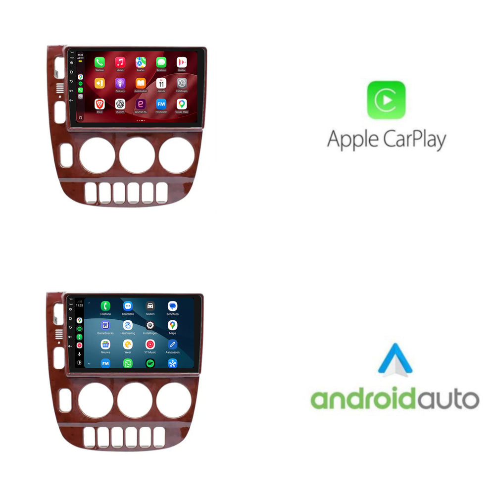 Mercedes ML-radio med CarPlay og Android Auto | 1999–2004 | 9 tommer | Android 15 | CTX-7384