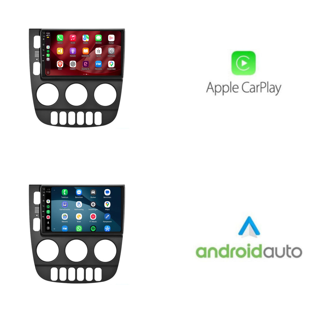 راديو Mercedes ML مع CarPlay وAndroid Auto | 1999–2004 | 9 بوصات | Android 15 | CTX-7221