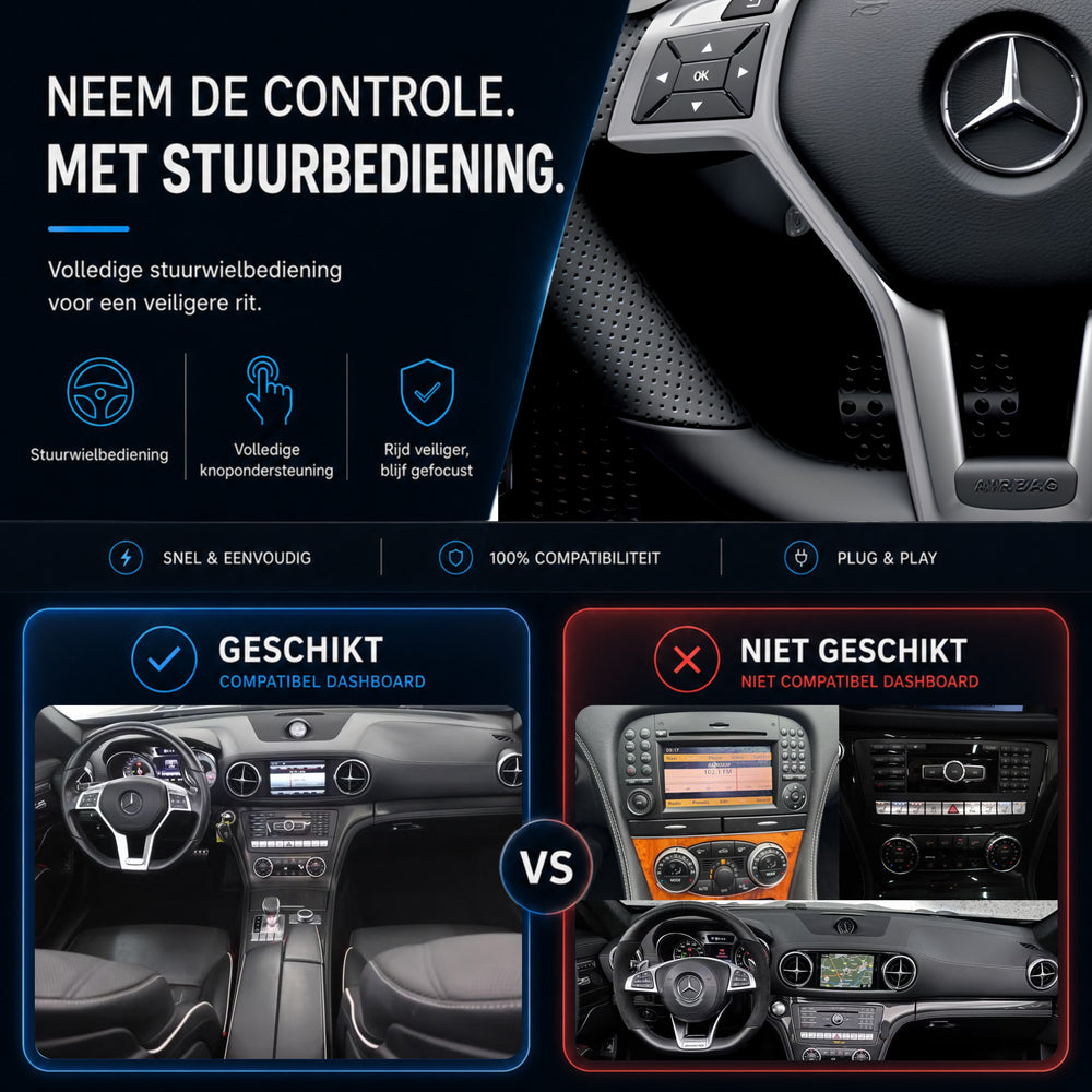 Mercedes SL W231 | 2012 t/m 2016 | CarPlay & Android Auto Box