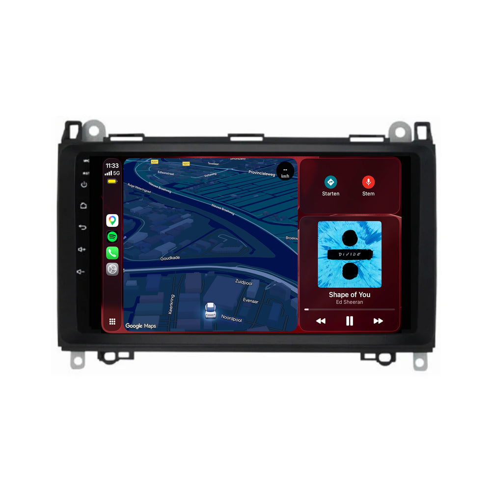 Mercedes Sprinter | Android 15 | 9 inch Autoradio | 2006 t/m 2018 | CarPlay & Android Auto