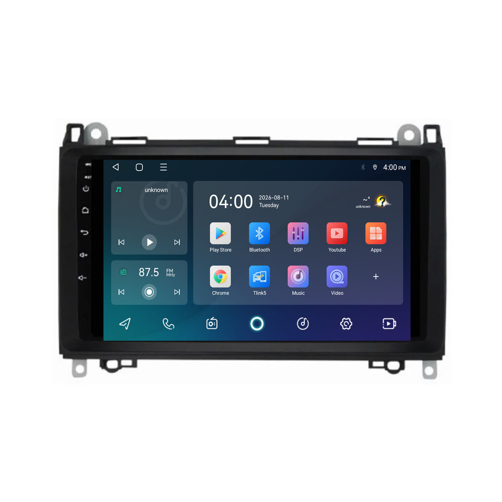 Mercedes A-klasse | Android 15 | 9 inch Autoradio | 2004 t/m 2012 | CarPlay & Android Auto