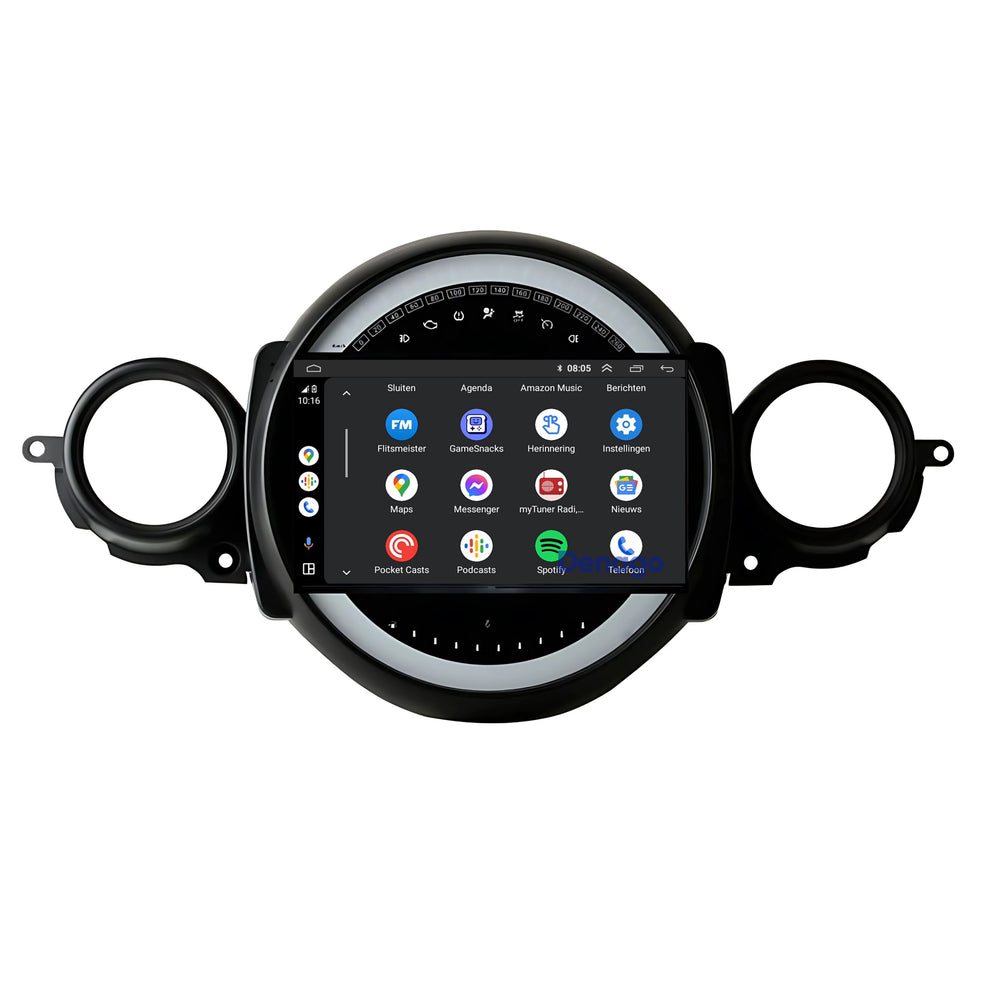 Mini Cooper R56 CarPlay car radio | 2008 to 2013 | Denago DNG-A402 | 9 inches | Android 13 | Wireless CarPlay & Android Auto