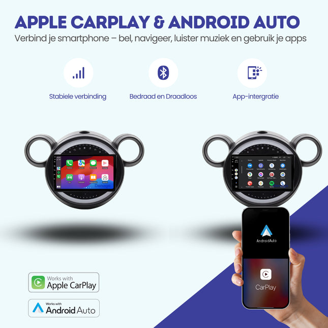 Mini Cooper Countryman R60 CarPlay autoradio | 2011 t/m 2014 | Denago DNG-A401 | 9 inch | Android 13 | Draadloos CarPlay & Android Auto
