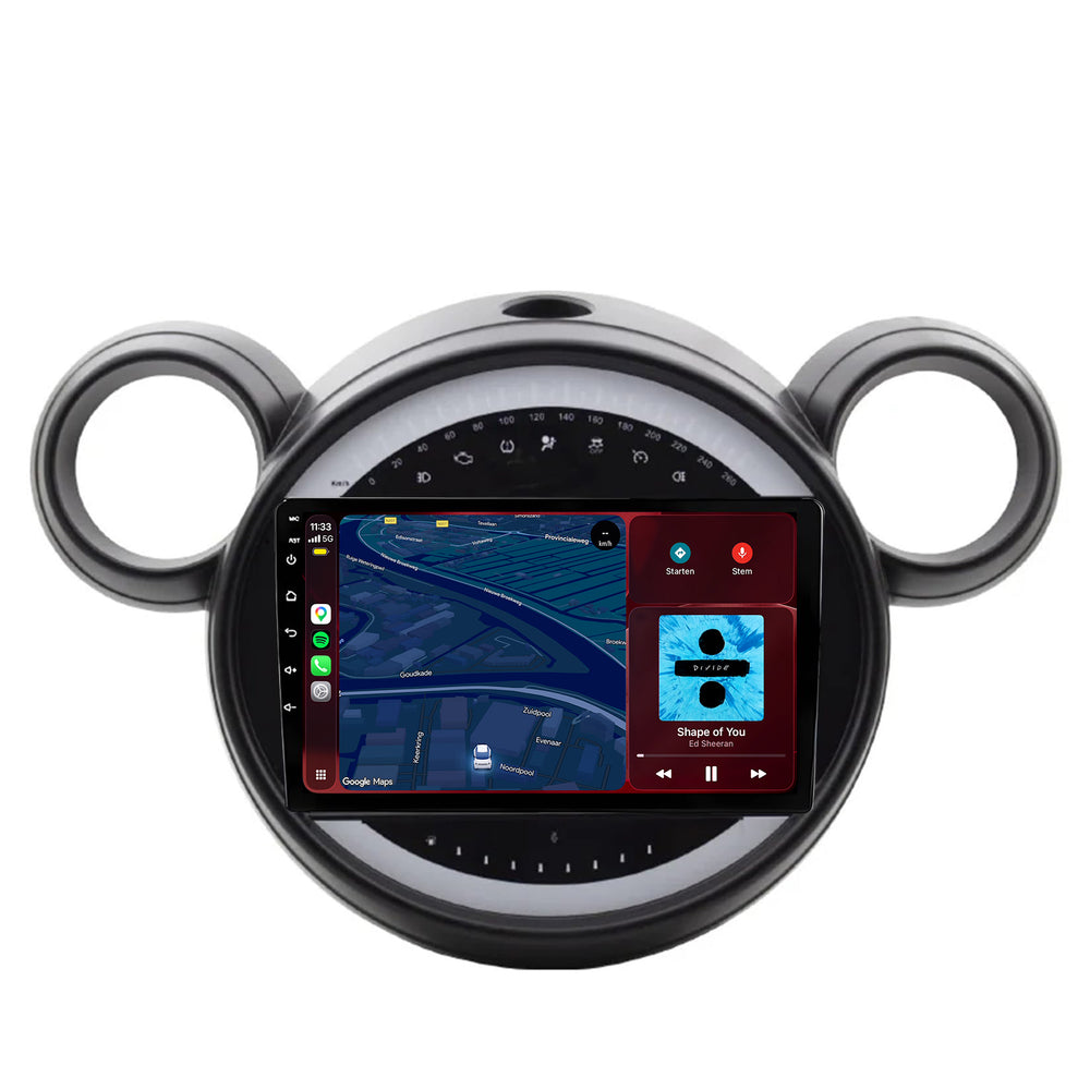 Autoradio Mini Cooper Countryman R60 con CarPlay e Android Auto | 2011–2014 | 9 pollici | Android 15 | CTX-7401