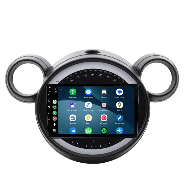 Mini Cooper Countryman R60-radio med CarPlay och Android Auto | 2011–2014 | 9 tum | Android 15 | CTX-7401