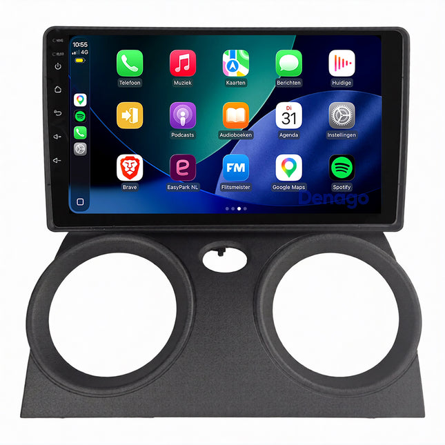 Mitsubishi Colt CarPlay autoradio | 2004 t/m 2014 | Denago DNG-A389 | 10 inch | Android 13 | Draadloos CarPlay & Android Auto