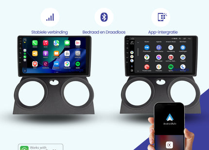 Mitsubishi Colt CarPlay autoradio | 2004 t/m 2014 | Denago DNG-A389 | 10 inch | Android 13 | Draadloos CarPlay & Android Auto