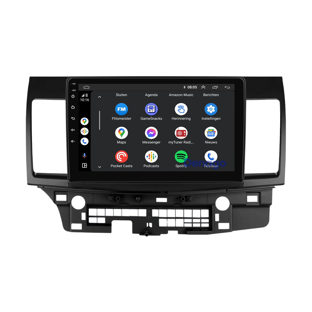Mitsubishi Lancer CY CarPlay autoradio | 2008 t/m 2012 | Denago DNG-A460 | 9 inch | Android 13 | Draadloos CarPlay & Android Auto