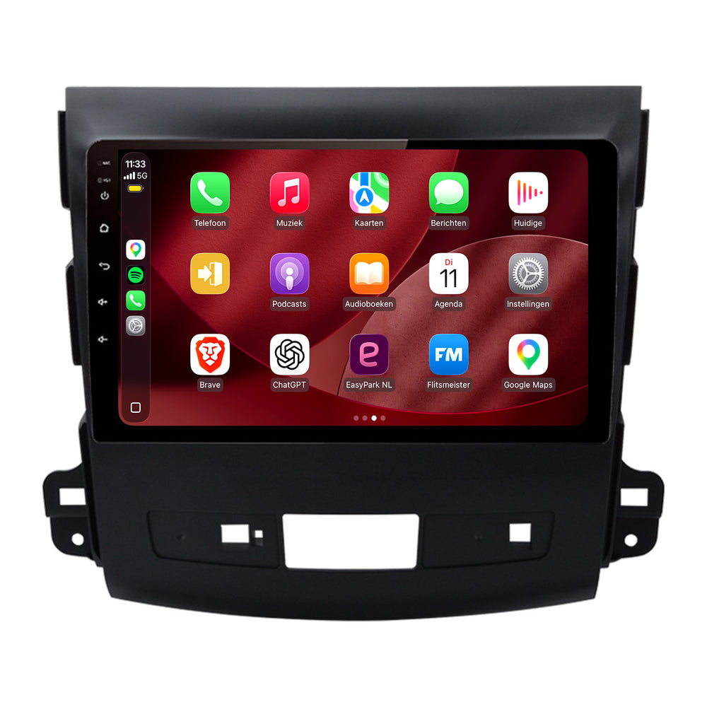 Mitsubishi Outlander CarPlay & Android Auto radio | 2008 t/m 2012 | 9 inch | Android 15 | CTX-7170
