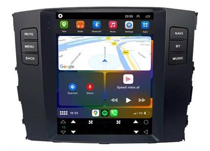Mitsubishi Pajero Tesla Style | Android 13 | Autoradio | 2006 t/m 2014 | CarPlay & Android Auto