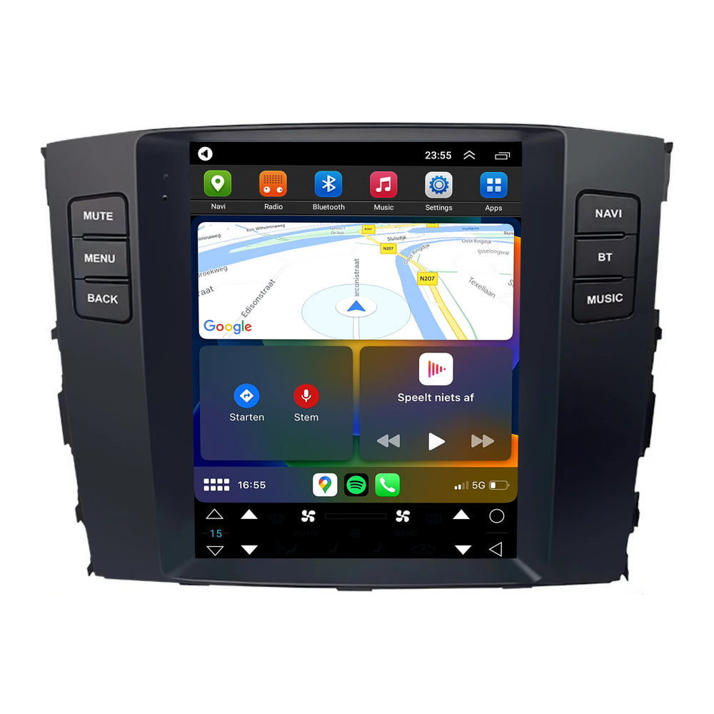 Mitsubishi Pajero Tesla Style | Android 13 | Car radio | 2006 to 2014 | CarPlay & Android Auto