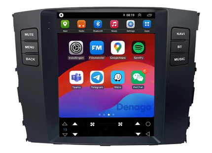 Mitsubishi Pajero CarPlay autoradio | 2006 t/m 2014 | Denago DNG-A414 | 10 inch Tesla Style | Android 13 | Draadloos CarPlay & Android Auto