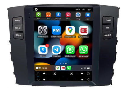 Mitsubishi Pajero Tesla Style | Android 13 | Autoradio | 2006 t/m 2014 | CarPlay & Android Auto