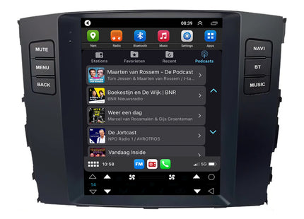 Mitsubishi Pajero Tesla Style | Android 13 | Autoradio | 2006 t/m 2014 | CarPlay & Android Auto