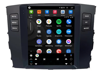 Mitsubishi Pajero Tesla Style | Android 13 | Autoradio | 2006 t/m 2014 | CarPlay & Android Auto