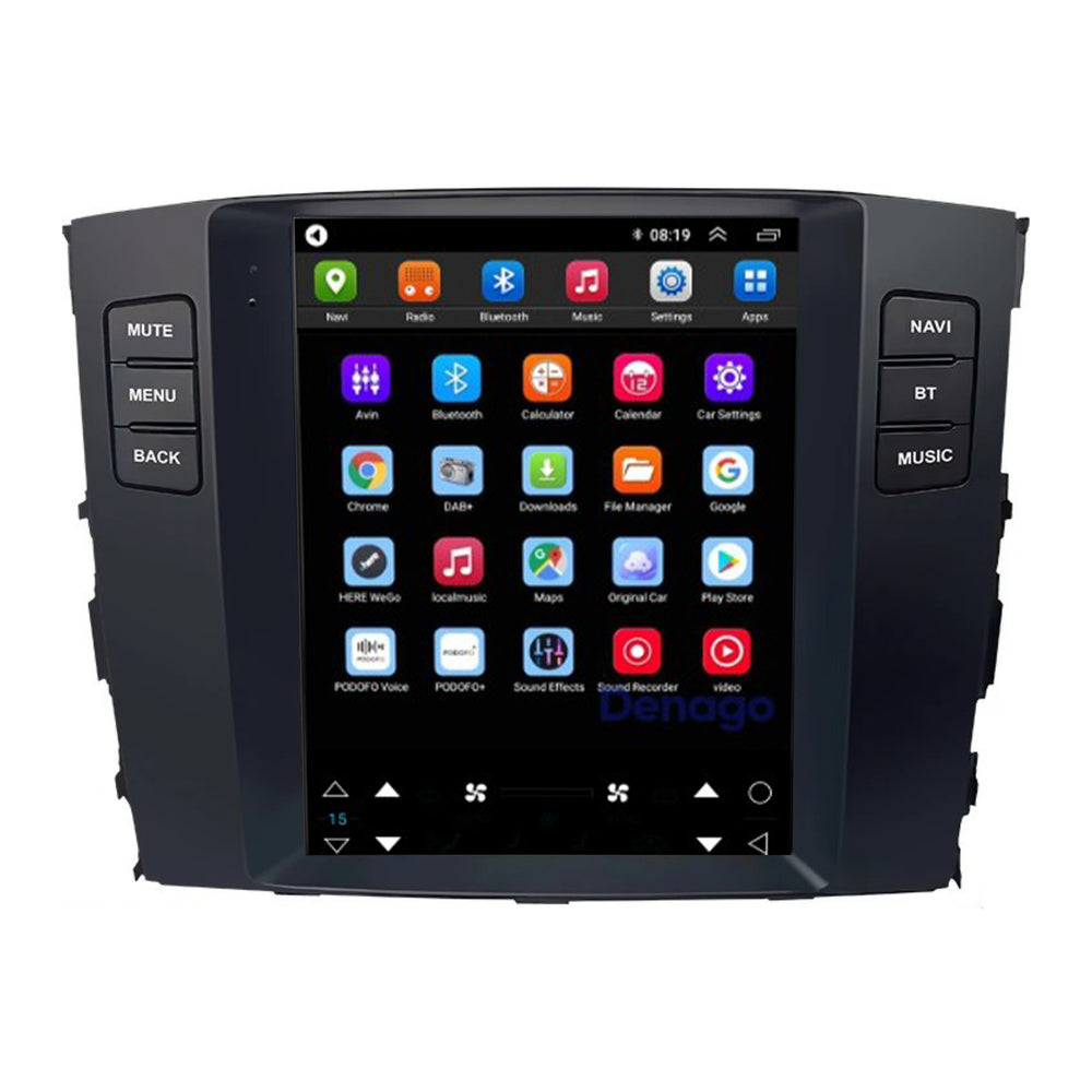 Mitsubishi Pajero CarPlay autoradio | 2006 t/m 2014 | Denago DNG-A414 | 10 inch Tesla Style | Android 13 | Draadloos CarPlay & Android Auto