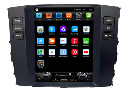 Mitsubishi Pajero Tesla Style | Android 13 | Autoradio | 2006 t/m 2014 | CarPlay & Android Auto