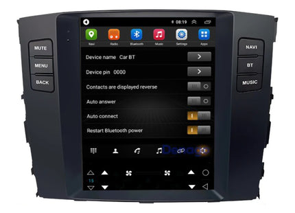 Mitsubishi Pajero CarPlay autoradio | 2006 t/m 2014 | Denago DNG-A414 | 10 inch Tesla Style | Android 13 | Draadloos CarPlay & Android Auto