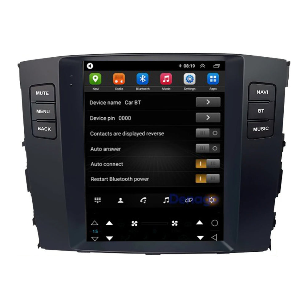 Mitsubishi Pajero CarPlay autoradio | 2006 t/m 2014 | Denago DNG-A414 | 10 inch Tesla Style | Android 13 | Draadloos CarPlay & Android Auto