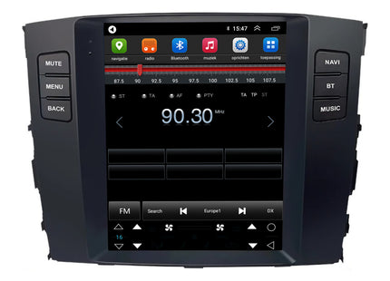 Mitsubishi Pajero Tesla Style | Android 13 | Autoradio | 2006 t/m 2014 | CarPlay & Android Auto