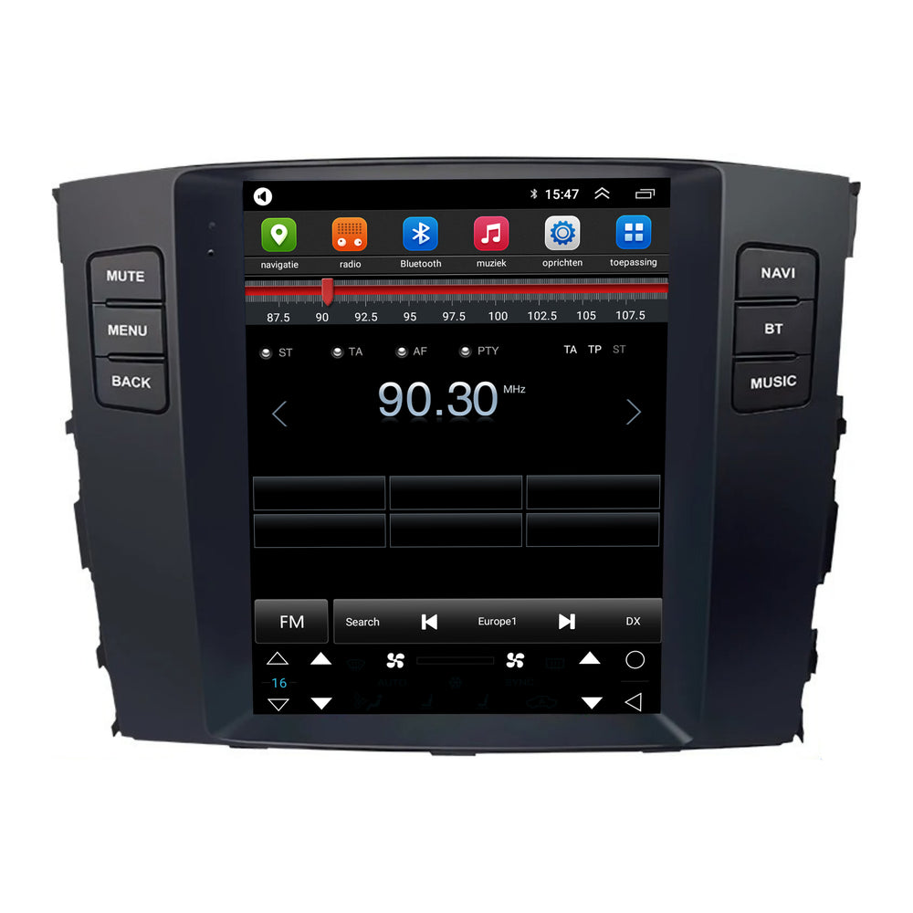 Mitsubishi Pajero Tesla Style | Android 13 | Car radio | 2006 to 2014 | CarPlay & Android Auto