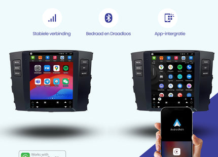 Mitsubishi Pajero CarPlay autoradio | 2006 t/m 2014 | Denago DNG-A414 | 10 inch Tesla Style | Android 13 | Draadloos CarPlay & Android Auto
