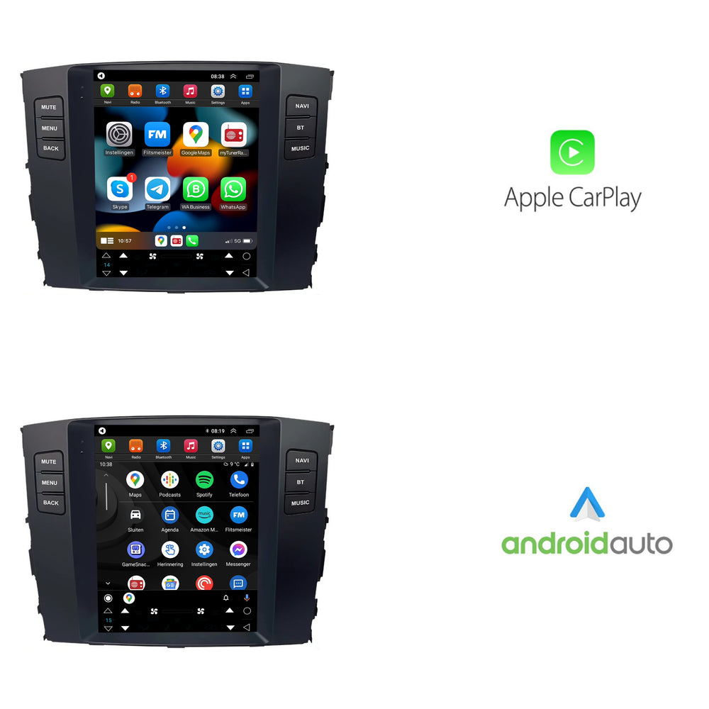 Mitsubishi Pajero Tesla Style | Android 13 | Car radio | 2006 to 2014 | CarPlay & Android Auto