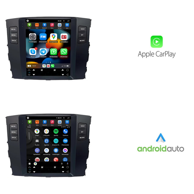 Mitsubishi Pajero Tesla Style | Android 13 | Autoradio | 2006 t/m 2014 | CarPlay & Android Auto