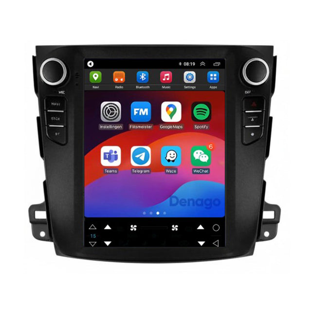 Mitsubishi Outlander CarPlay autoradio | 2008 t/m 2012 | Denago DNG-A413 | 10 inch Tesla Style | Android 13 | Draadloos CarPlay & Android Auto
